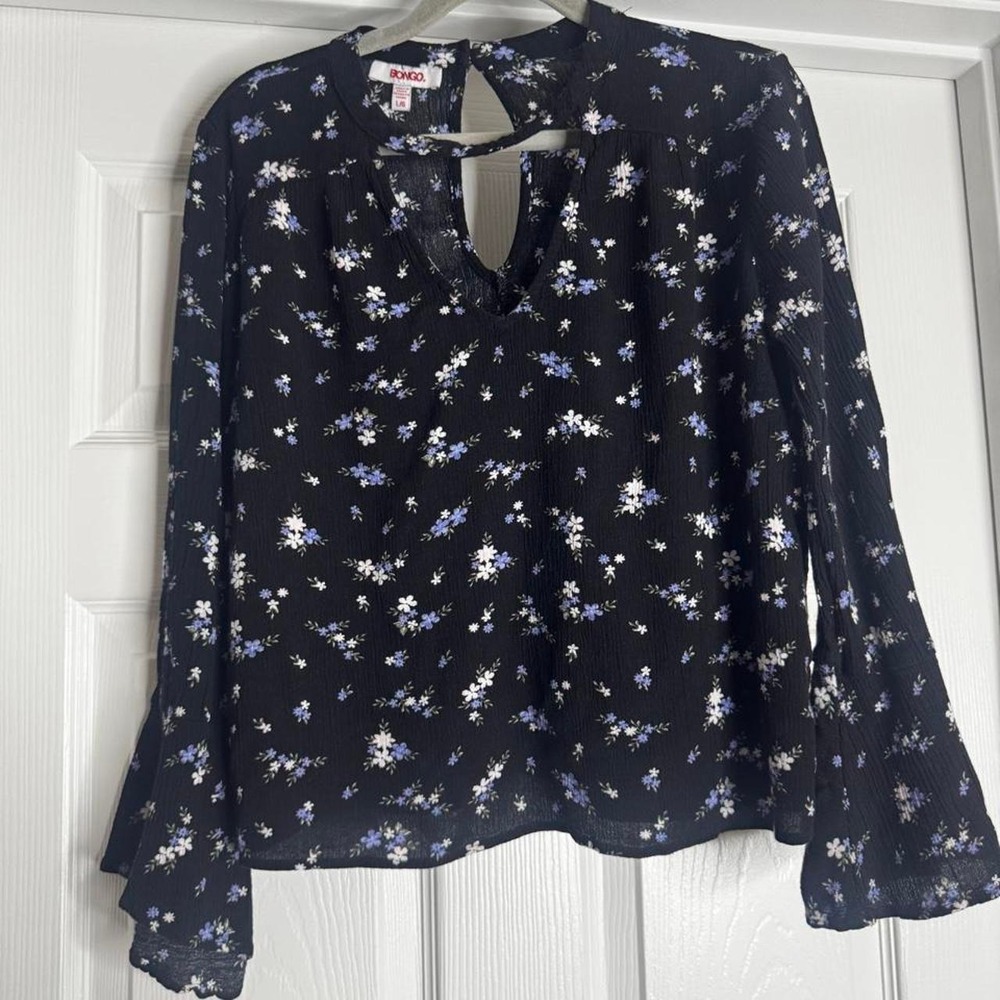 Bongo Long Sleeve Blouse Size Large